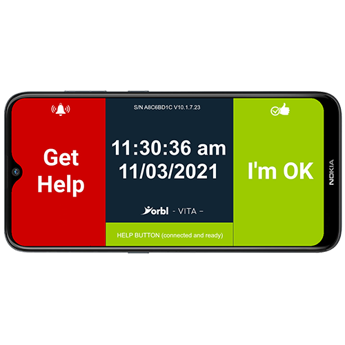 An illustration of the Yorbl Vita digital dispersed alarm