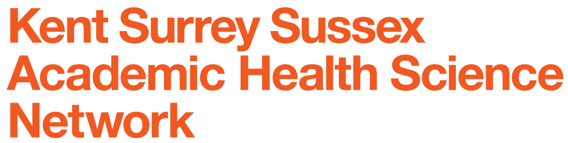 Kent, Surrey, Sussex Academic Health Science network is written in orange
